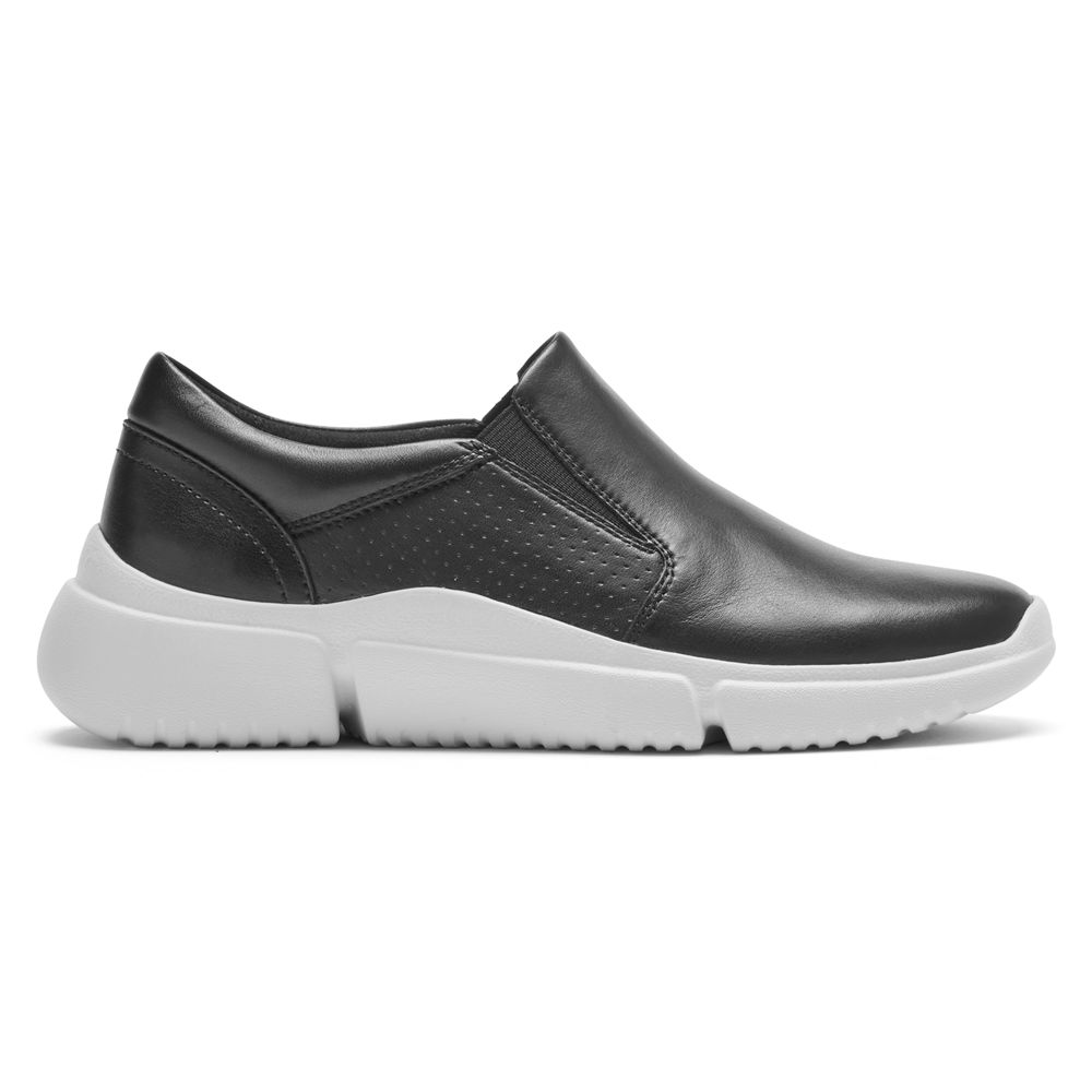 Sapatilhas Mulher Rockport R-Evolution Lavável Slip-On Pretas,Portugal QREKB-0928